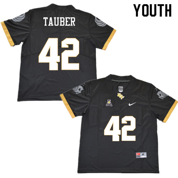 Youth #42 John Tauber UCF Knights College Football Jerseys Sale-Black
